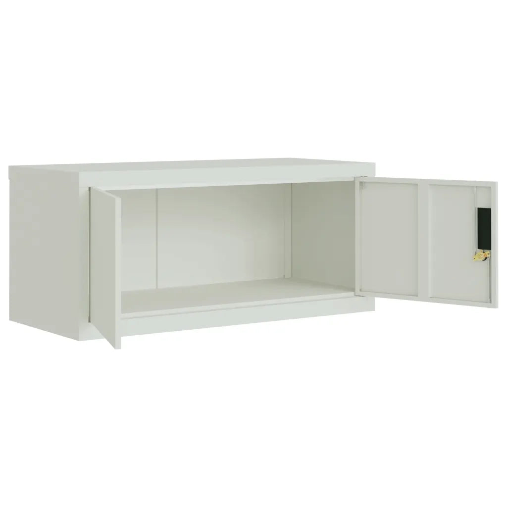 Armadio Classificatore Grigio Chiaro 90x40x40 cm in Acciaio 339717