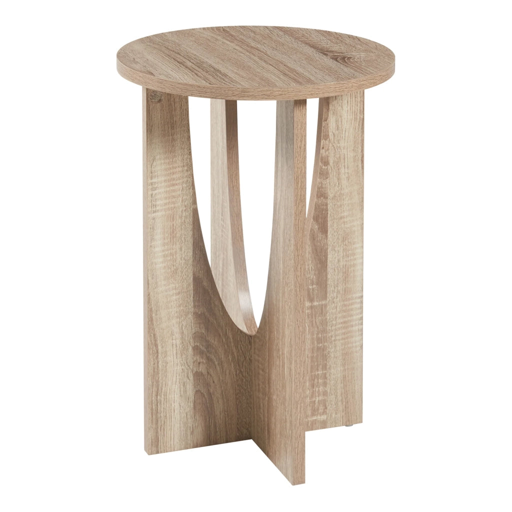 Tavolino laterale 57 x 38 cm effetto rovere 03_0010952