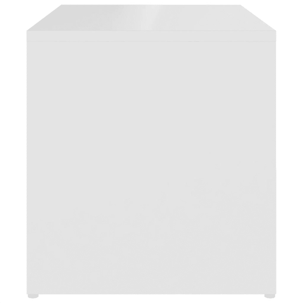 Tavolino Bianco 59x36x38 cm in Legno Multistrato 806696