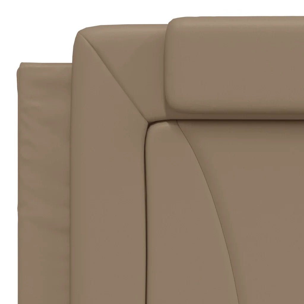 Letto Viana con Materasso Cappuccino 180x200cm Similpelle 3208814