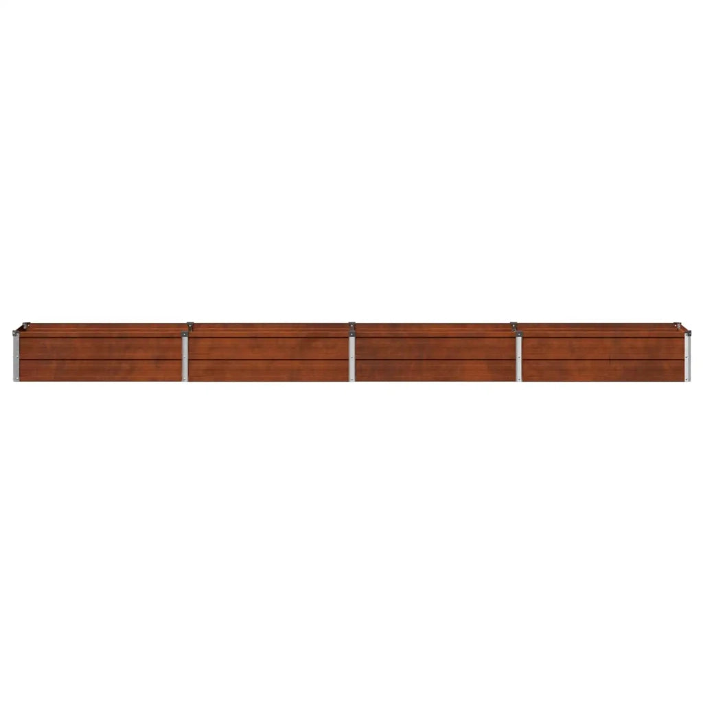 Letto rialzato da giardino Ruggine 320 x 40 x 24 cm cartone 8006347