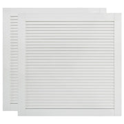 Porte a persiana 2 pezzi 39,5 x 39,4 cm legno di pino massiccio bianco 02_0003902
