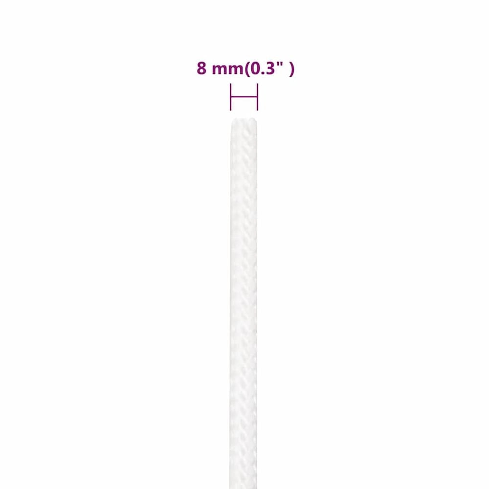Boat Rope, White, 8 Mm, 25 M, Polypropylene