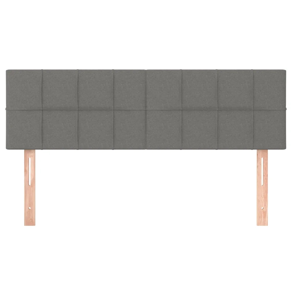 Testiera | Testata Grigio Scuro 144x5x78/88 cm in Tessuto