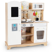 Cucina per bambini 81 x 29 x 88,5 cm Set di gioco educativo con suoni e luci stile moderno MDF bianco naturale 20_0020535