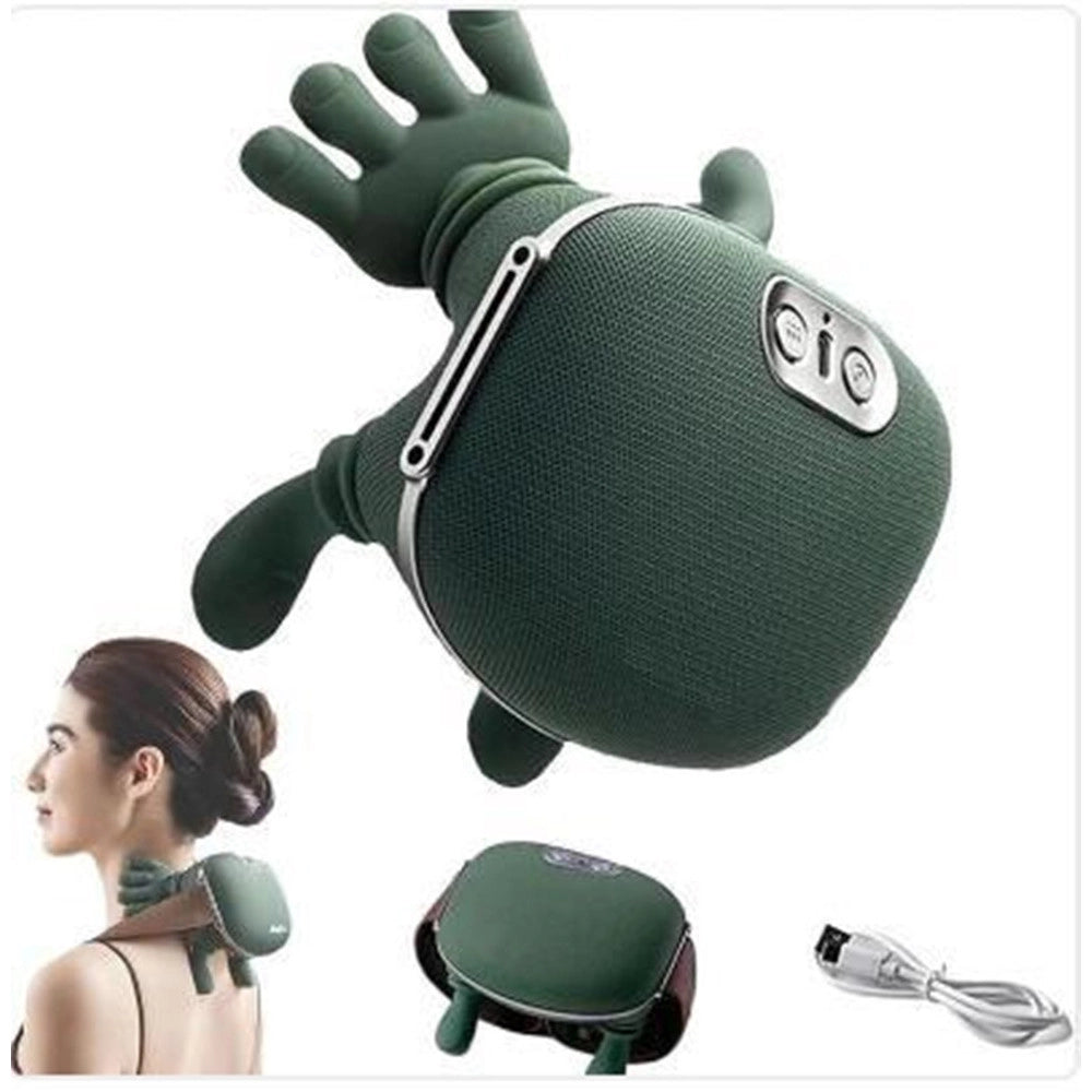 Trade Shop - Massaggiatore Cervicale Con Manine Massaggio Elettrico Shiatsu Schiena Collo Spalle Dolore -
