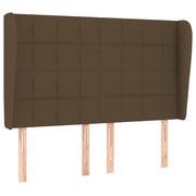 Testiera | Testata ad Orecchio MarroneScuro147 x 23 x 118/128cm inTessuto