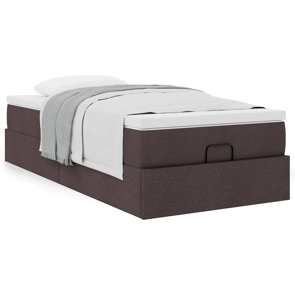 Struttura Letto Pouf con Materasso 80x200 cm in Tessuto 3311067