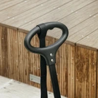 Passeggino pieghevole per cani e gatti fino a 4 kg, con cuscino lavabile, cinghie di sicurezza, tasca portaoggetti e 4 ruote, Nero