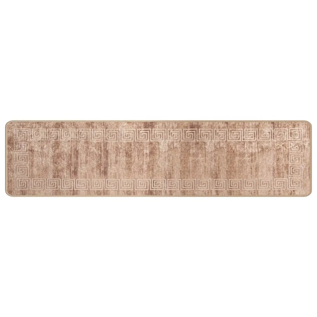 Runner Tappeto MARSA Bianco 50 x 300 cm Poliestere e PVC