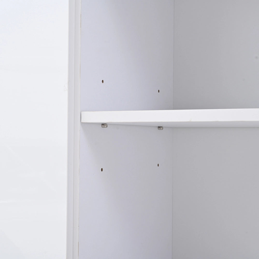 Vetrina 70x35x180 cm con cassetti e LED - Xylo - vetrina in vetro, carico max 45 kg, armadio alto