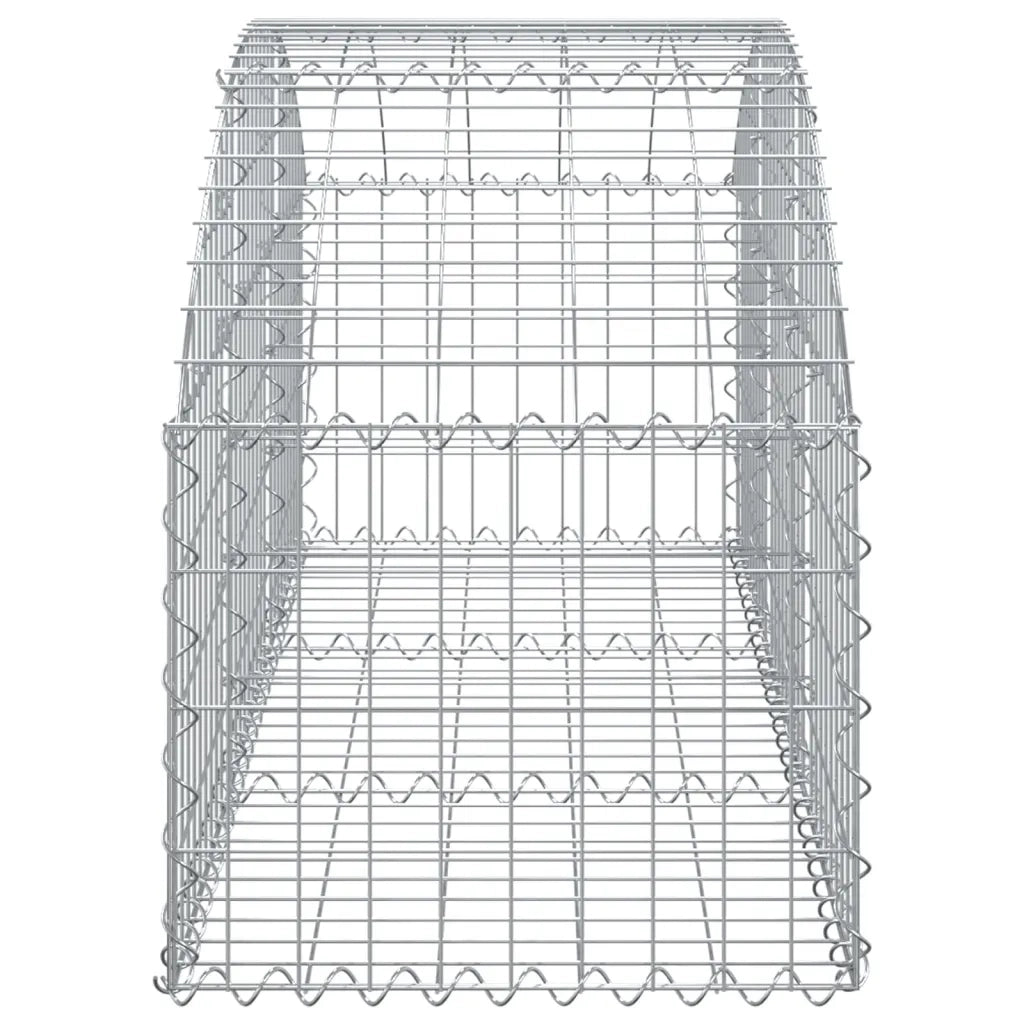 Cesto Gabbione ad Arco 150x50x40/60 cm Ferro Zincato 153452