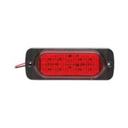 Lampada laterale stroboscopica LED, rossa, 115 mm, 12V-24V, FR1278R, Breckner Germany
