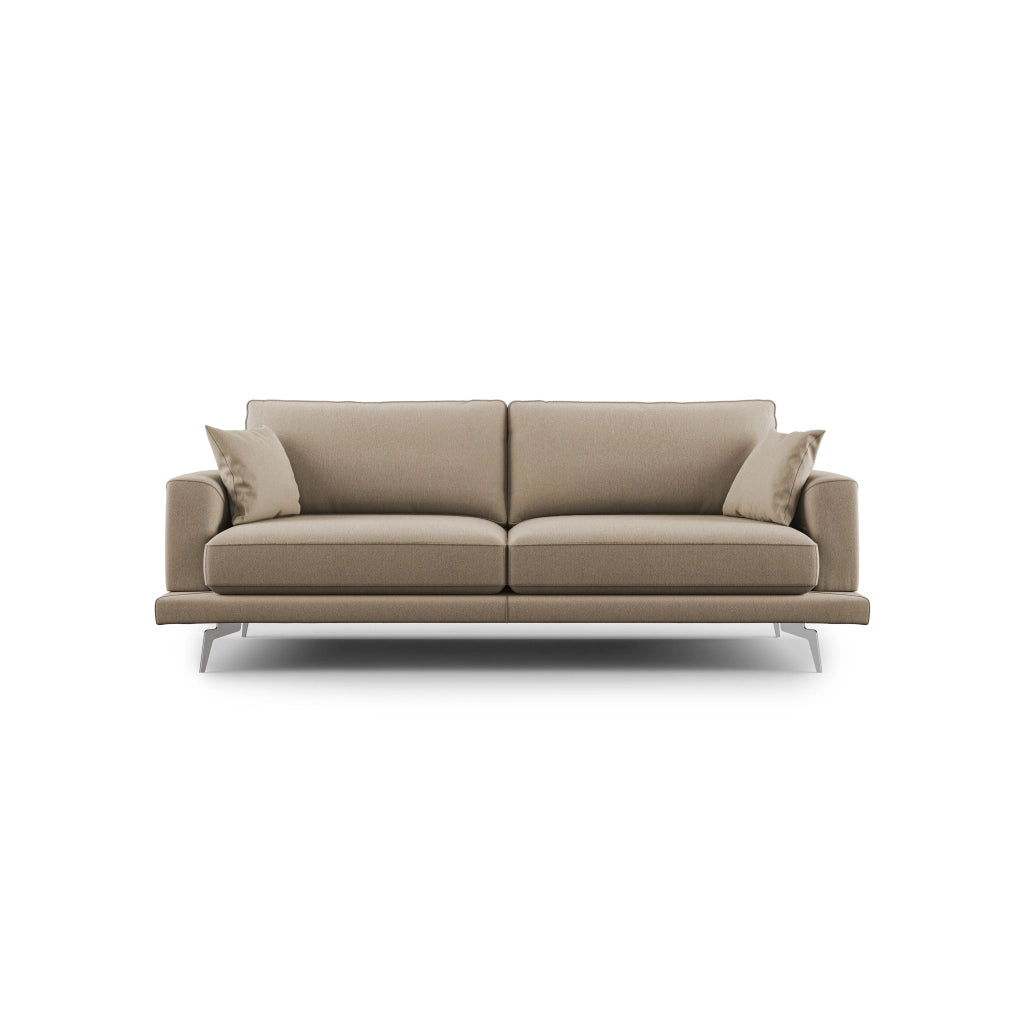 Dorian Divano moderno in tessuto morbido antimacchia T05 218 cm beige
