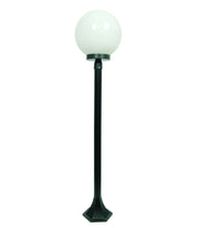 LAMPIONCINO SU PALO MODELLO SFERA  100w IP44 cm.120h. colore nero    SYNTESY
