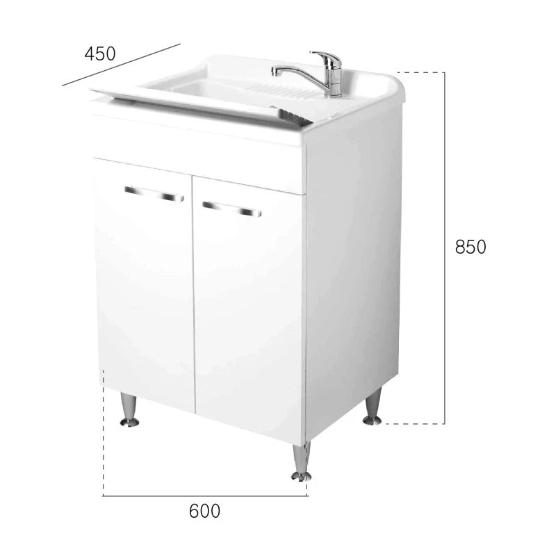Lavatoio Classica 60x45 a due ante  con cestello
