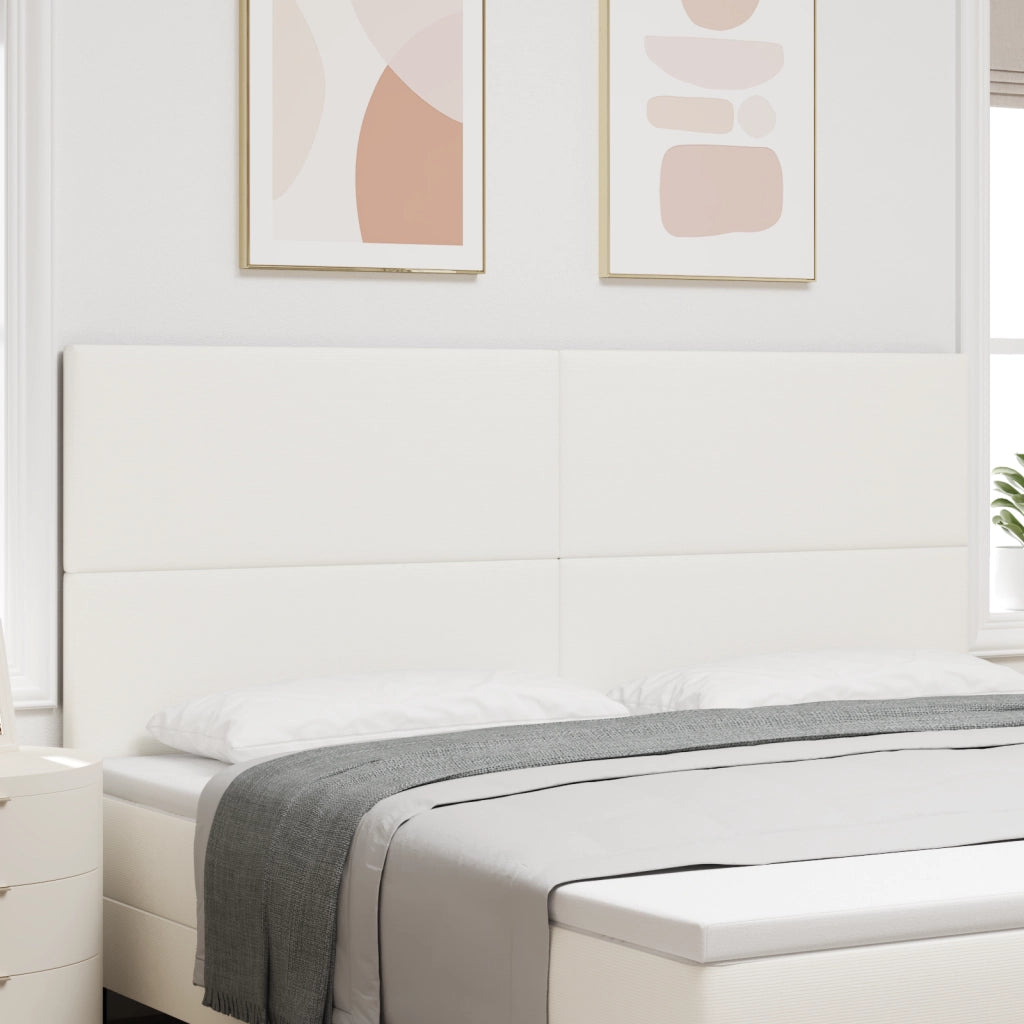 Testiera  Design Semplice Crema 200 cm in Tessuto Corduroy