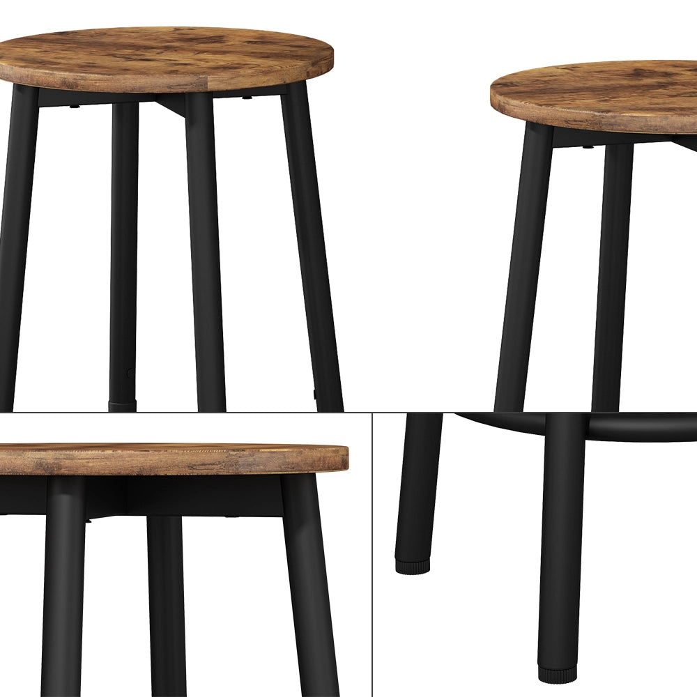 Vicco Set di 2 sgabelli da bar Rovere rustico 31.5 x 64 cm 2 parti