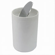 Trade Shop - Pattumiera Cestino Secchio Rifiuti Bianco Arredo Bagno Coperchio Basculante 79867 -