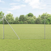 Set di Pali per Recinzione Set di 2 Acciaio zincato 10 x 1.5 m