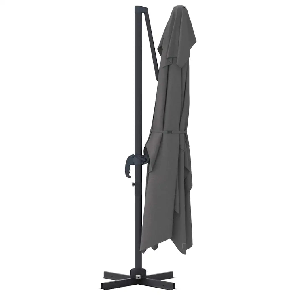 Ombrellone-Ombrello da giardino Antracite 351 x 250 x 260 cm Poliestere e Alluminio