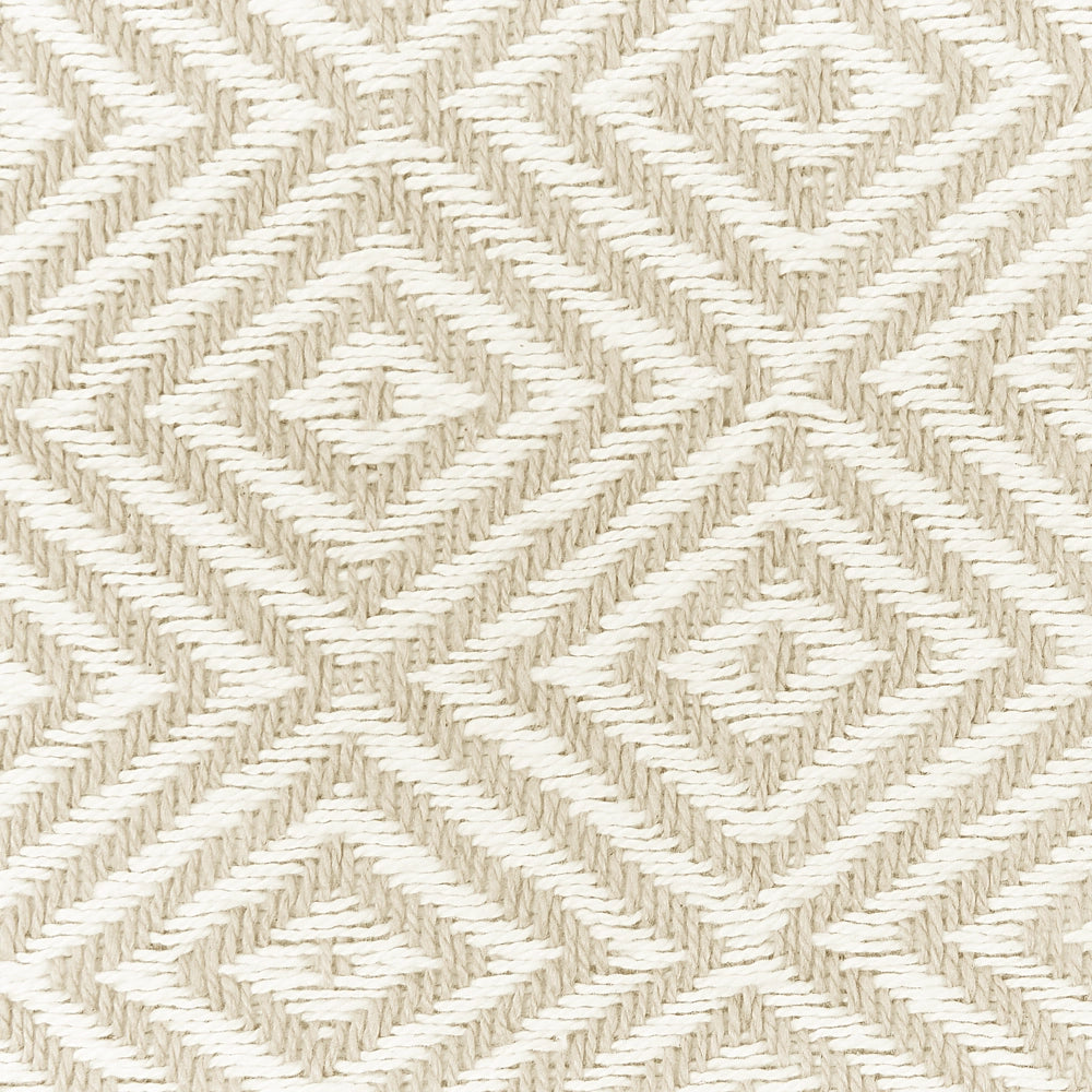 Copriletto in cotone beige chiaro 200 x 220 cm con frange Soggiorno Camera da letto Tessili