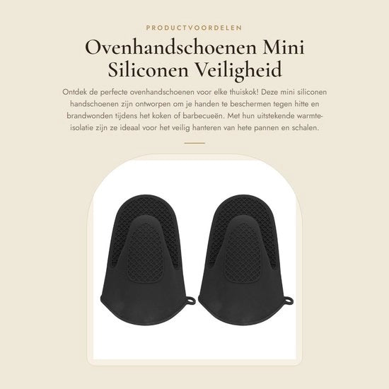 Ovenmanopole 2 pezzi - Antiscivolo - Silicone - Isolamento termico - Materiale duraturo - Manopole per cucina