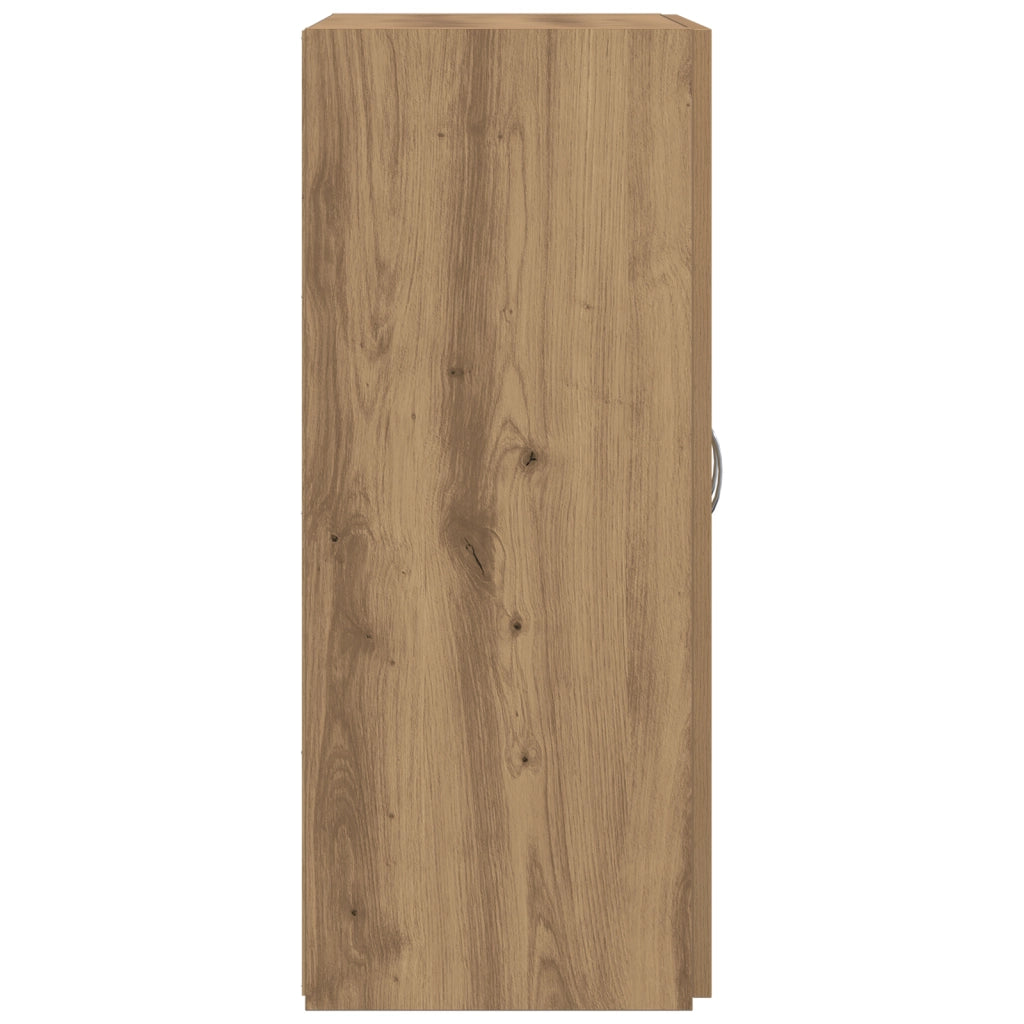 Armadio per Ufficio Rovere Artigianale 60x32x77,5 cm Legno Ingegnerizzato