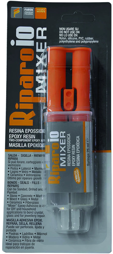 Faren COLLA EPOSSIDICA IN SIRINGA RIPARO IO MIXER  ml. 25