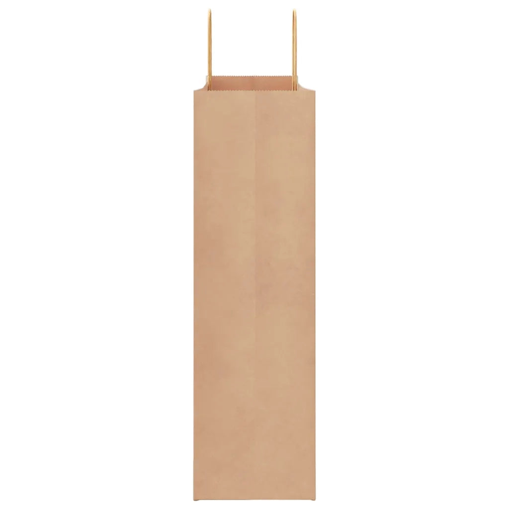 Sacchetti di Carta 250 pz con Manici Marrone 54x15x49 cm CFW7468112