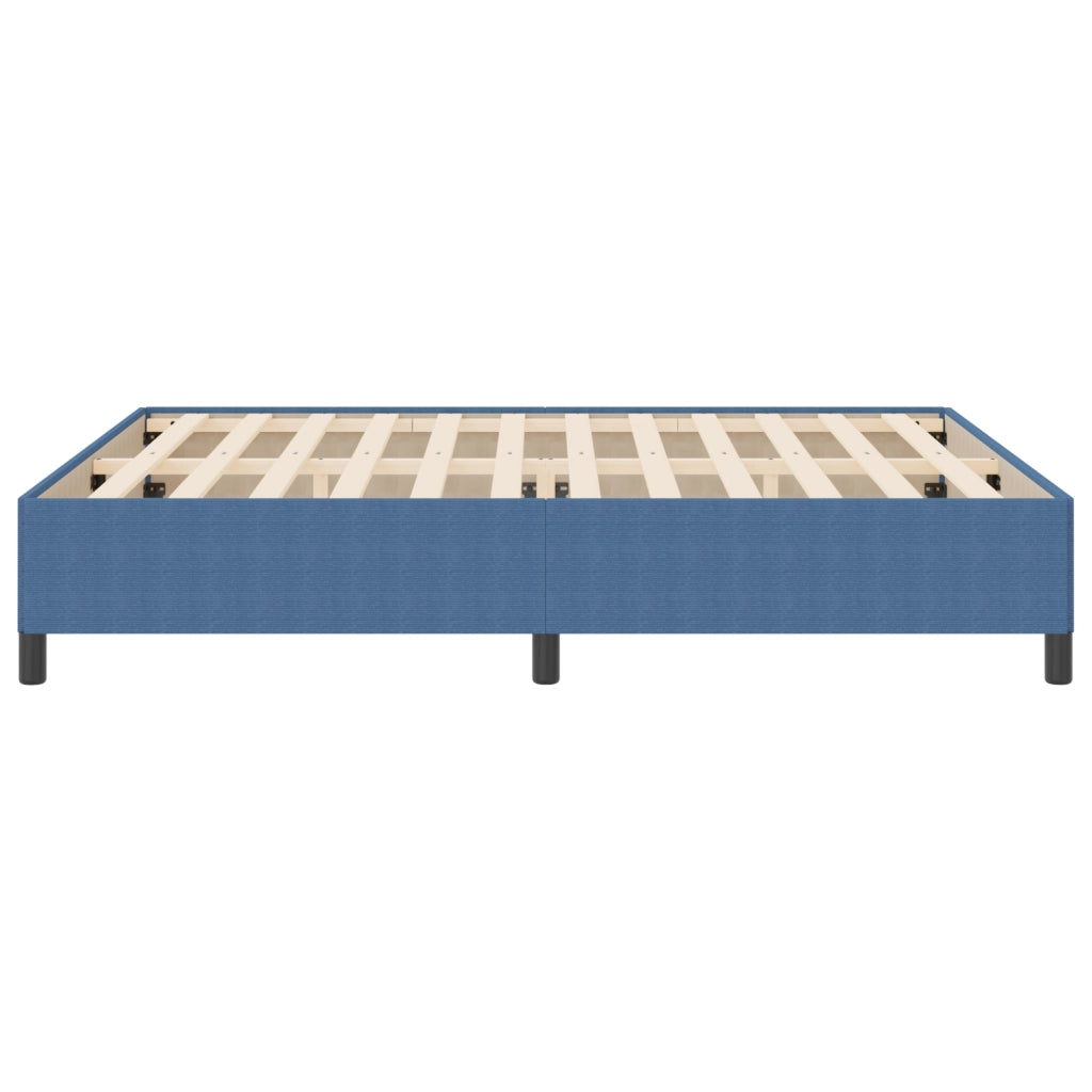 Struttura Letto Blu 180x200 cm in Tessuto a Coste