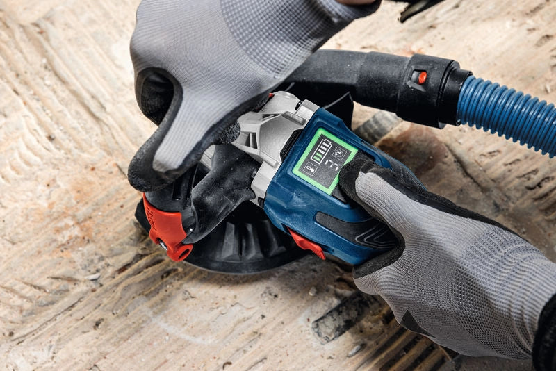 Bosch GBR 18V-15 S – Levigatrice per Calcestruzzo 18 V, 125 mm, brushless, naked