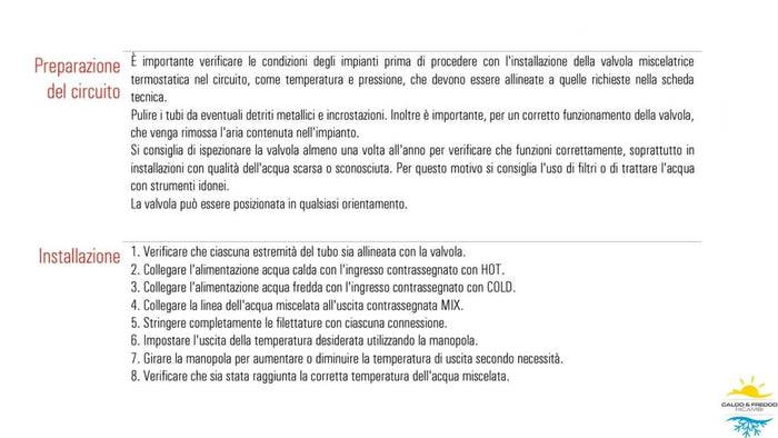 Valvola miscelatrice termostatica impianti solari da 3/4" maschio 1561s