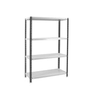 Scaffale in metallo Simon Rack con viti colore antracite/bianco 4 ripiani 1500x800x300 mm Made in Spain