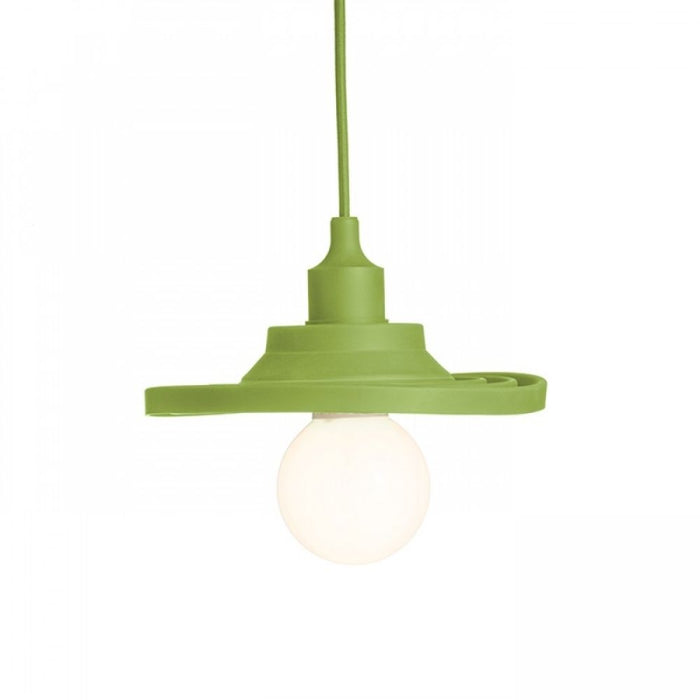 Lampada Lampadario AMICI a sospensione in silicone verde  230V E27 42W