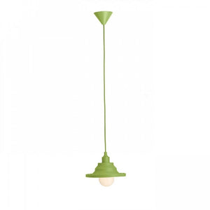 Lampada Lampadario AMICI a sospensione in silicone verde  230V E27 42W