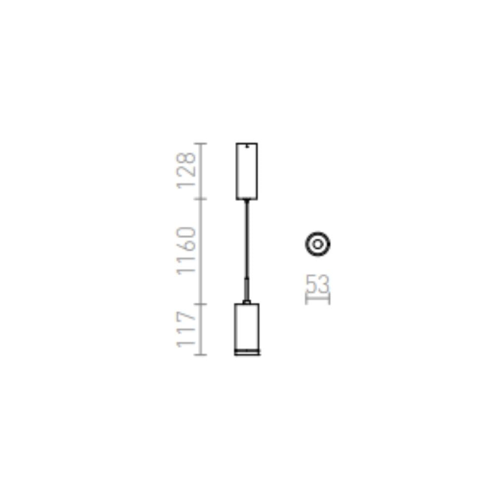 Faretto Lampadario BOGARD a sospensione nichel opaco 230V LED 5W 40° 3000K