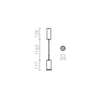 Faretto Lampadario BOGARD a sospensione nichel opaco 230V LED 5W 40° 3000K