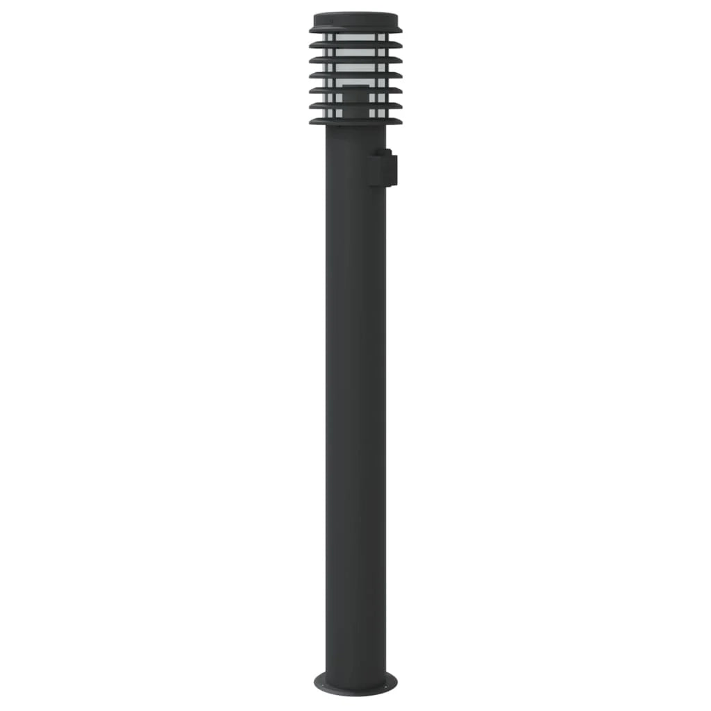 Lampada da terra per esterni con cavo di alimentazione da 110 cm acciaio inox nero 02_0042527