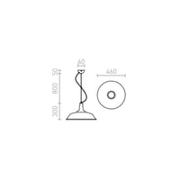 Lampadario lampada GOLDIE 46 a sospensione cromo 230V E27 42W