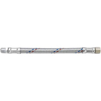 Flessibile in acciaio inox antivibrante cm. 40 mf 3/4 tubo acqua