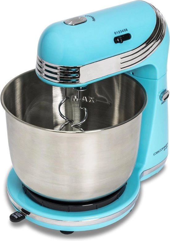 Macchina per impastare - Macchina per mescolare - Con contenitore di miscela da 3L - 250 W - 5 Funzioni - Blu