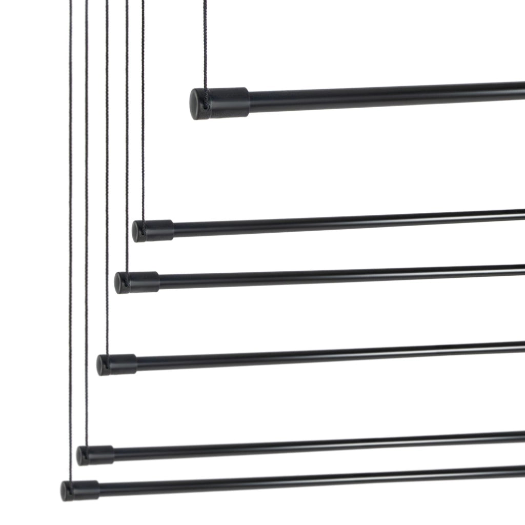 KADAX Suszarka sufitowa 6x160cm czarna AV160-P6St