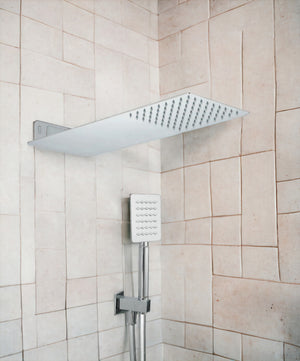 Set doccia quadrato moderno completo