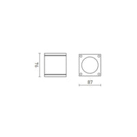 Faretto RODGE da soffitto grigio 230V GU10 35W IP54