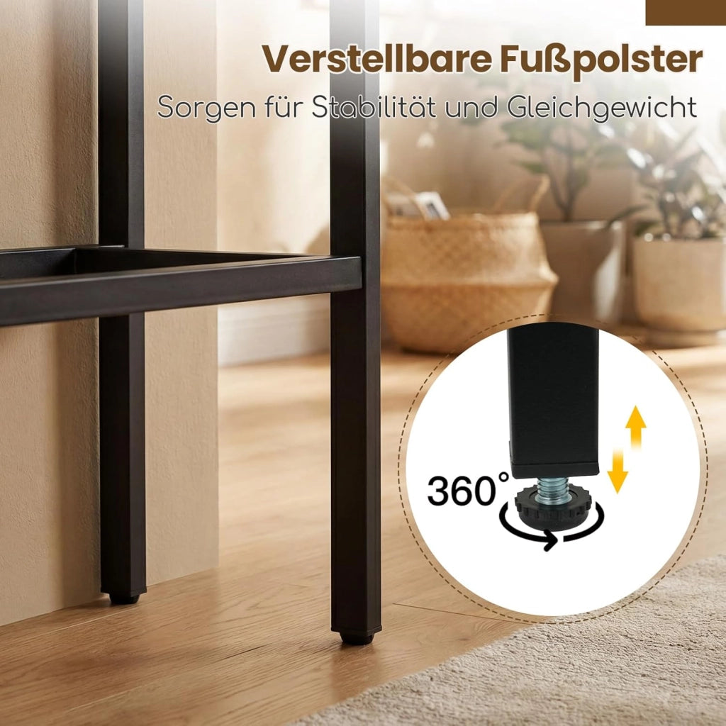 Tavolo consolle sottile, tavolo da corridoio con protezione antiribaltamento, tavolo d'ingresso con gambe regolabili, tavolo da esposizione per soggiorno e corridoio, 110 x 30 x 91 cm (grigio)