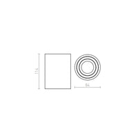 Faretto MOMA inclinabile bianco 230V GU10 35W