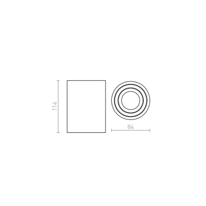 Faretto MOMA inclinabile bianco 230V GU10 35W