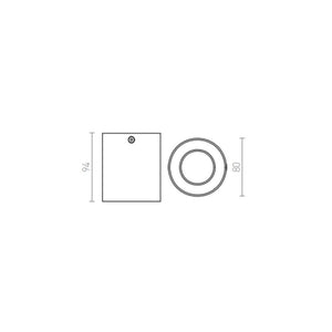 Faretto MANTOVA I da soffitto bianco opaco 230V GU10 35W