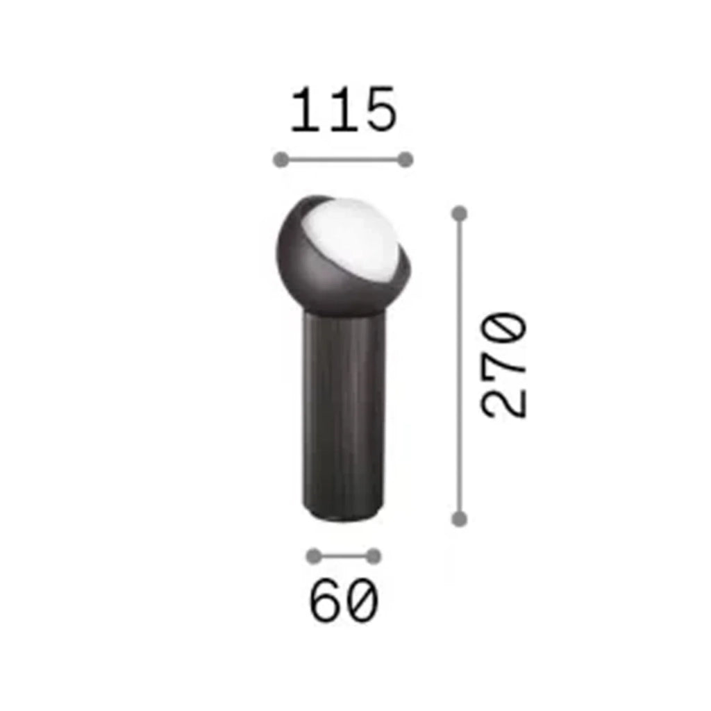 Lampada Da Tavolo Bloom Ottone Dimmerabile 4W G9 Ideal Lux
